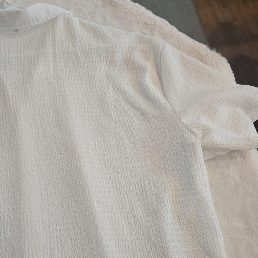 Source Unknown White Casual Button Down Shirt - image 12